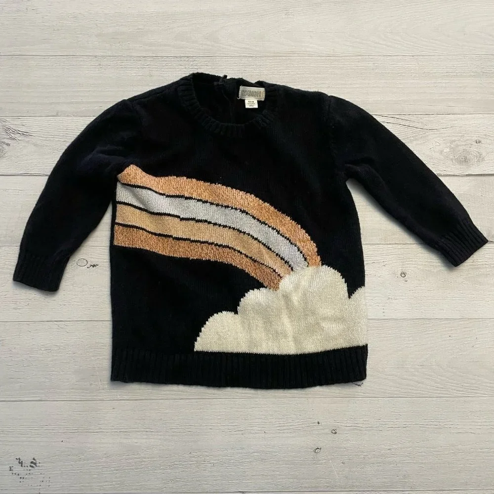 Gymboree girls rainbow sweater 12/18 months